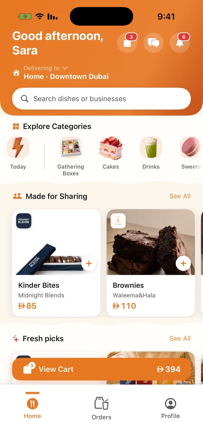 Browsing home businesses on KLU